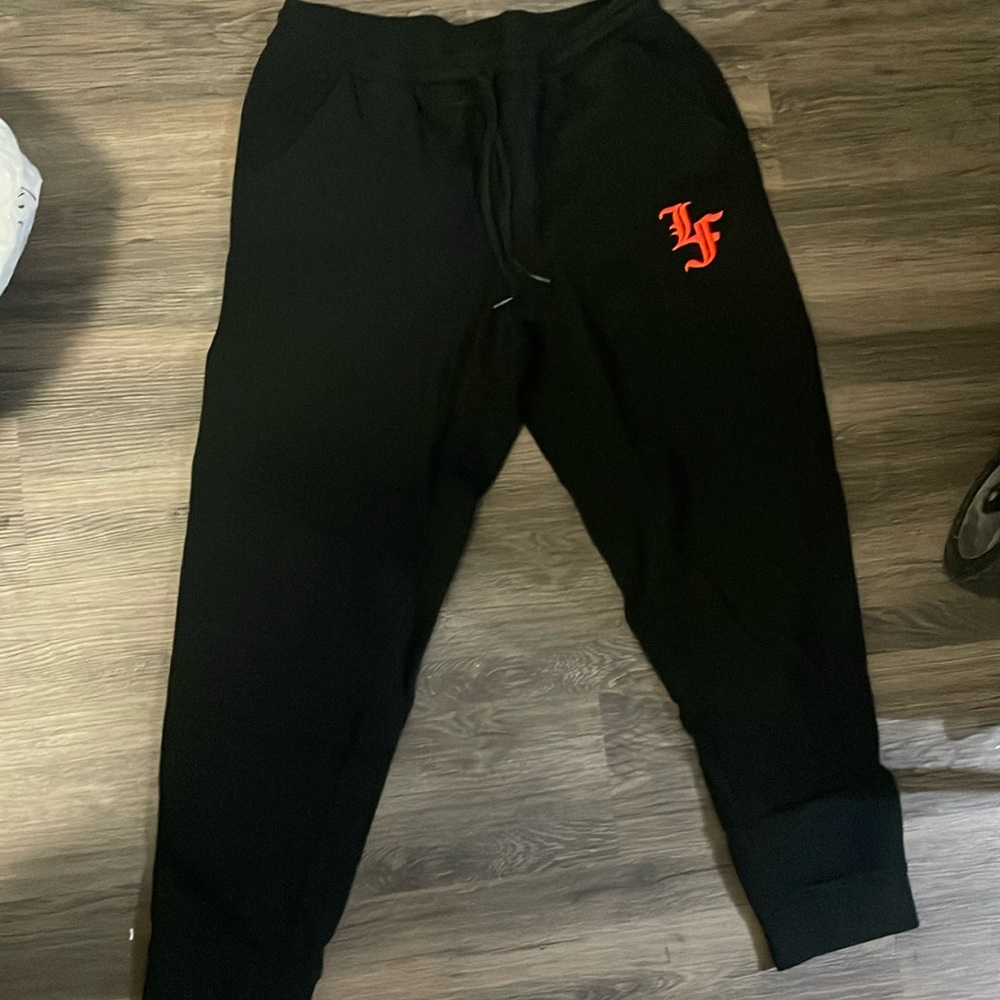 Lafrance sweatpants, size large with drawstring
